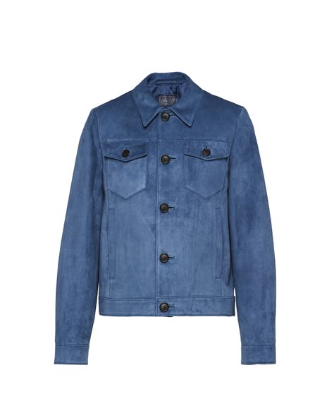 prada suede jacket mens|Prada menswear shop online.